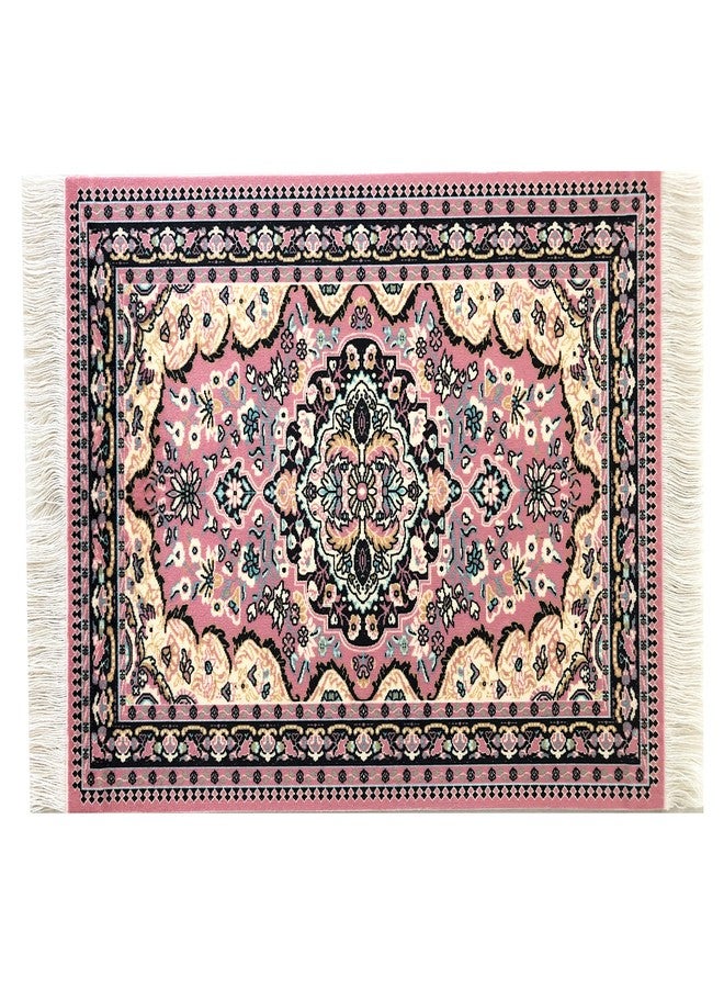 Inusitus Set of 4 Dollhouse Rugs, Miniature Doll House Accessory, 6x4 Carpets, Rectangle, Kids Toy Furniture Carpeting Decor - Image 2